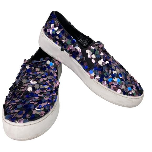 Free People Bouquet Slip On Sneakers Sequins 39 - Picture 1 of 10